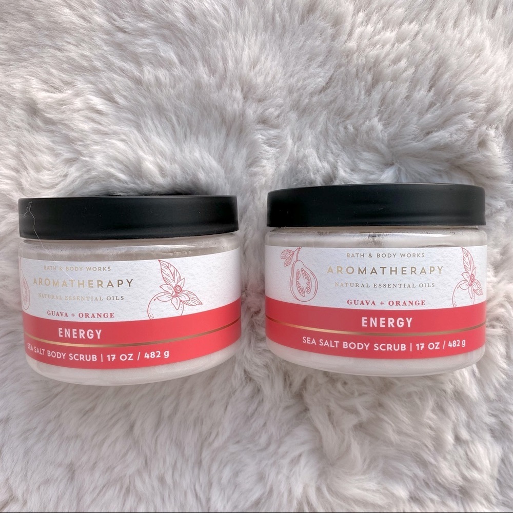 BBW Aroma Energy Guava Orange Body Scrub Bundle
